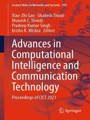 cover image of Advances in Computational Intelligence and Communication Technology